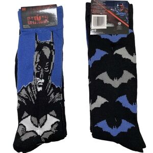 NWT The Batman Socks 2-Pack | DC Comics Crew Socks Men’s / Unisex